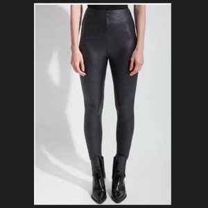 Lyssé Black Snake Patterned Matilda Foil Legging Size S